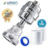 Luxury Filtered Shower Head Set - 15 Stage Shower Filter With a 3 Function Showerhead Filter Softens Hard Water Removes Chlorine, Fluoride, Lead - Includes 2 Filter Cartridges The Best Shower Filter