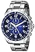 GUESS Men's U15072G2 Stainless Steel Sport Ready Chronograph Watch with Blue Dial