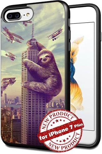 Sloth Funny King Kong Apple iPhone 7+ Plus Case Picture Art Design Cover Slim Rubber Case