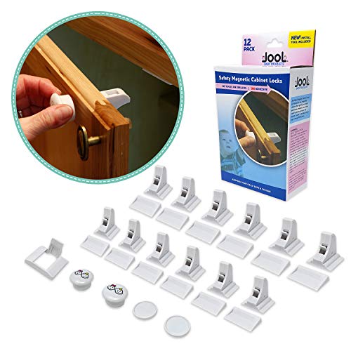 Locks (12 Locks + 2 Keys) with Adhesive, Easy