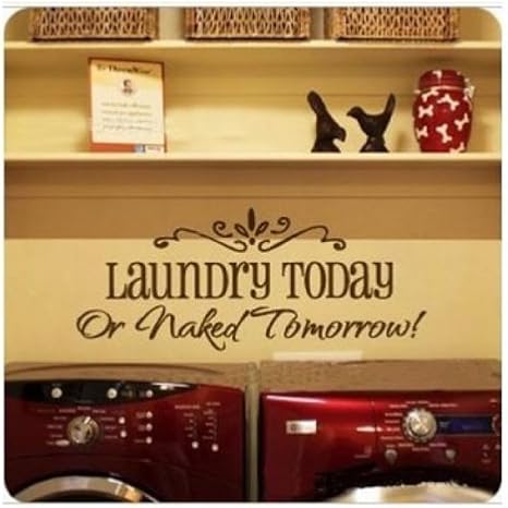 DIY extraíble Lavandería Cita Vinilo Decorativo Adhesivo Para Pared