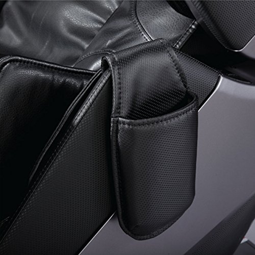Massage Chair by Pro Alpha, New Arm Design, L-Track Roller Design Massage Chair for Under Buttocks, Space Saving Feature, Zero Gravity Position, Foot Rollers-Black