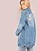 Floerns Women's Washed Distressed Boyfriend Jean Denim Jacket Blue S
