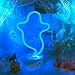 Hopolon Ghost Neon Light Halloween Night Lights,LED Lamp Neon Decor for Wall,Fun Light for Kids Room Decoration Powered by Battery/USB(Blue)