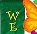 Evergreen Flag Colorful Butterflies Welcome Flag 12.5 x 18 Inches, Detailed Bright and Durable Garden Flag for Your Garden, Patio or Lawn