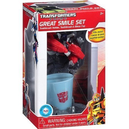 Transformers Optimus Prime Great Smile Toothbrush Set, 3pc