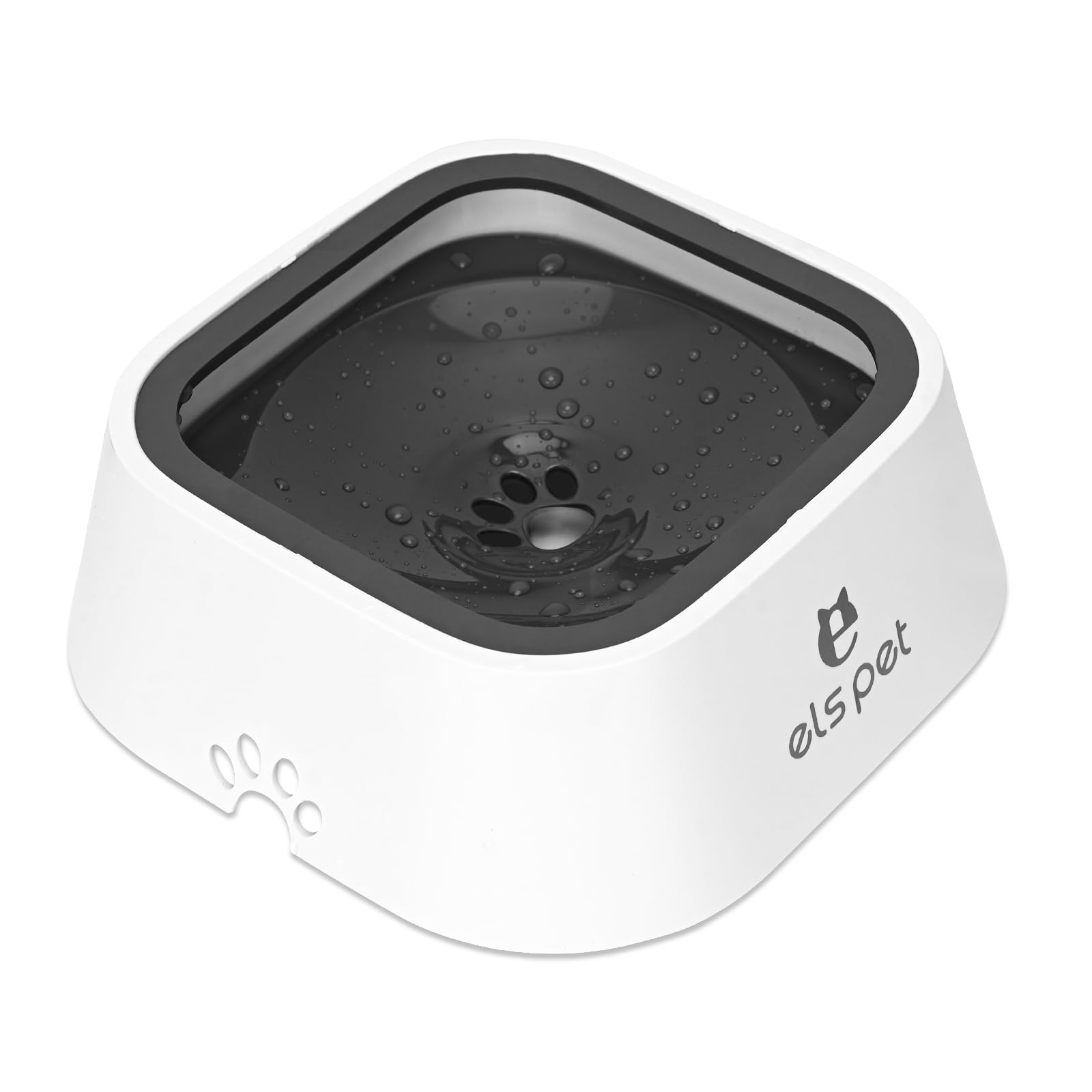 Non Spill Dog Water Bowl, Splash-Free, No Spill, Anti-Choking Dog Bowl, Vehicle Carried Pet Water Bowl for Dogs, Cat, Puppy, Kitty, 1.5L Large Capacity (Grey)