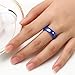 Tuhe Blue Purple Pink Ceramic Wedding Band 6mm Classic High Polished Size 6 7 8 9 Men Women Ring 3pcs/Set