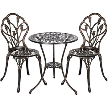 Amazon Com Best Choice Products 3 Piece Cast Aluminum Patio