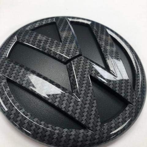 Gloss Carbon Fibre 175mm Front Grill Bonnet Badge Emblem For Transporter T6 2016+