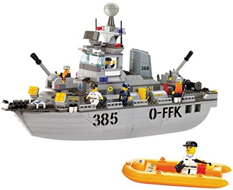 Sluban Building and Construction Blocks M38-B0125 Destroyer Building Block Construction Set ( 461 Bricks )