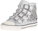 Ash Girls' Viper K Sneaker, Silver, 26 EU(9 M US Toddler)