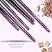 10 pcs Makeup Brushes Set - HEDILINA Professional Makeup Brush Kit, Eyebrow Eyeshadow Eyelash Lip Foundation Blush Powder Blending Concealer Brushes (Rose Red)