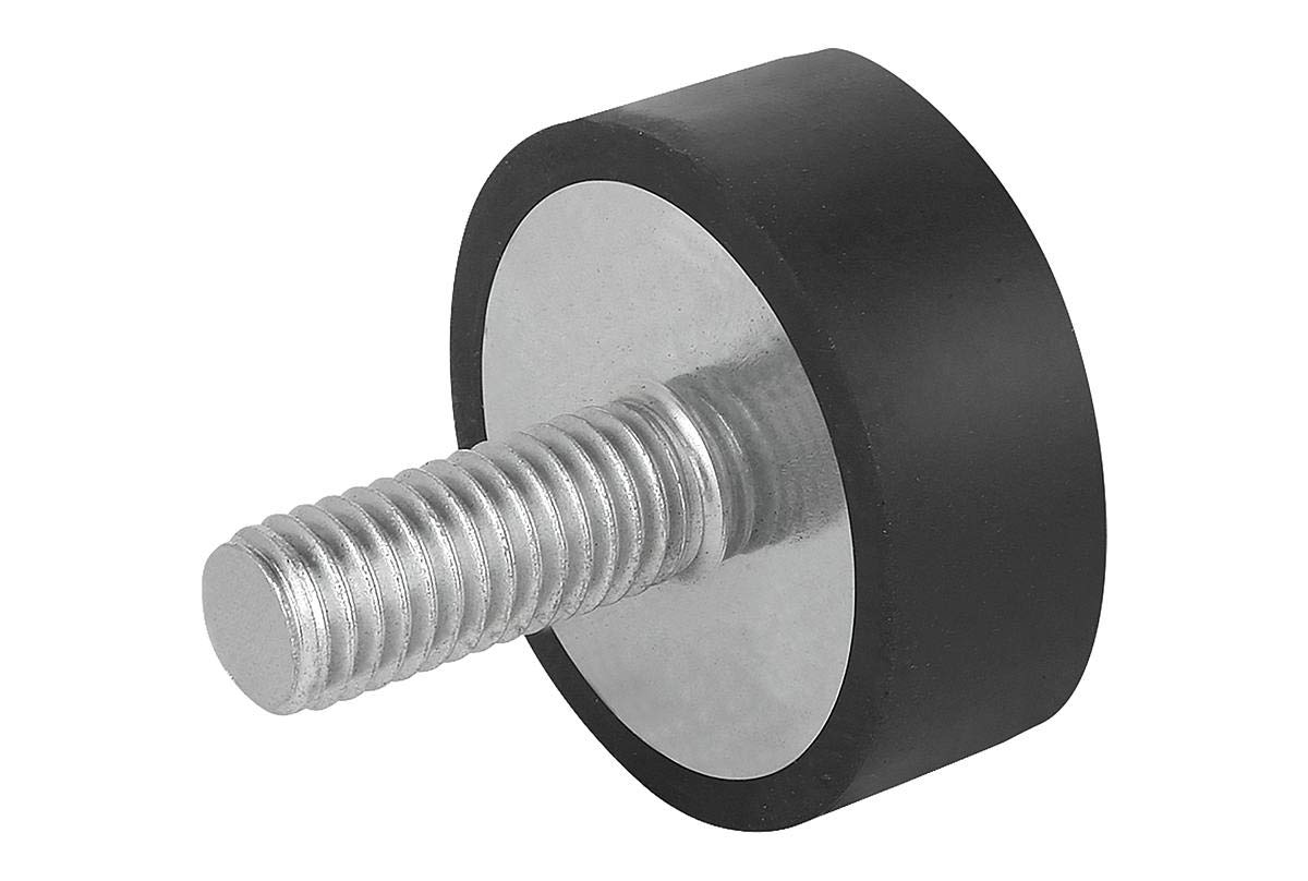 KIPP - Bedienteile | Normelemente K0571.07004555.20 K0571 Rubber Buffer, Black, 70 mm