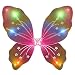 Light Up Rainbow Fairy Butterfly Wings LED Halloween Costume for Trick or Treating and Night Time Safely primary
