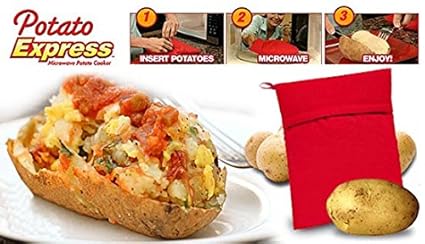 Cocedor patatas de horno microondas Saco Potato Express: Amazon.es ...