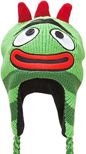 Yo Gabba Gabba - Brobee Big Face Peruvian Knit Hat Green