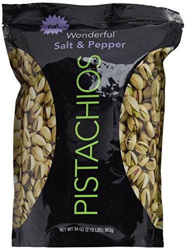Wonderful Salt & Pepper Pistachios 34 Oz (Pack of 1)