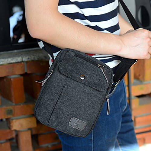 Bolso de hombro de lona para hombre bolso satchel pequeño bolso cruzado de  estilo retro y deportivo bandolera para viajes y actividades exteriores  Supa Moden Bolsos Zapatos y complementos futakuchi-hakata.com