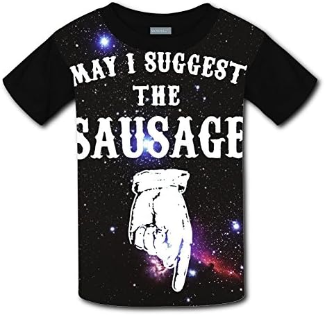 LanvMkk Kids May I Suggest The My Sausage T-Shirt Short Sleeve 3D Print Tee Shirt