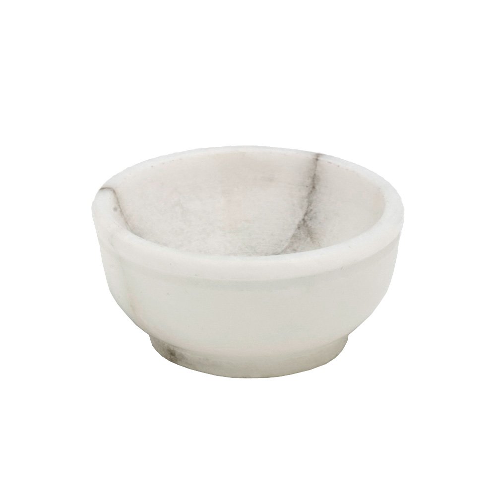 NKlaus Incense burner white incense burner 6,5cm diameter decorative soapstone incense burner 7519