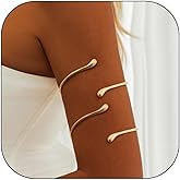 Long tiantian Arm Cuff Gold Bangles Cuff Bracelets Adjustable Upper Arm Jewelry for Women Beach Jewelry Trendy Stuff Gifts