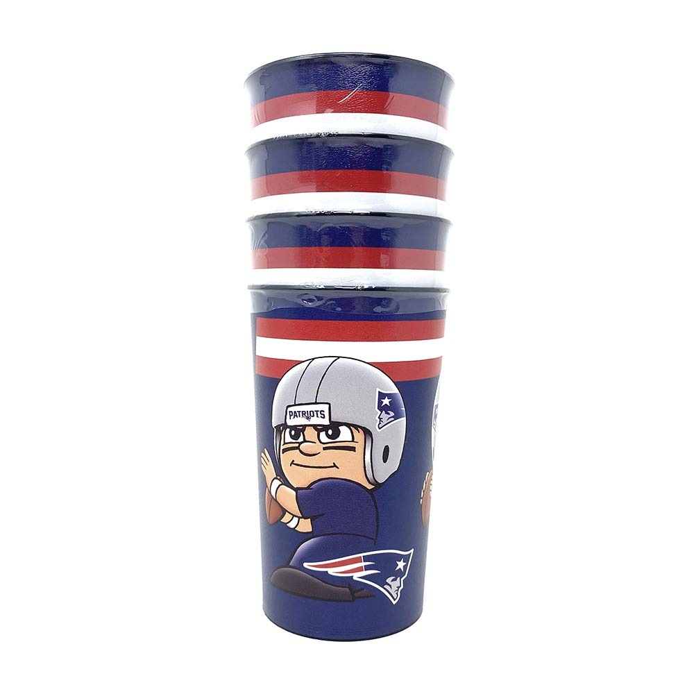 NFL New England Patriots Party Cups Drinking Cups Set of 4 Cups 525 ml