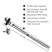 Coolzoom Beer Chill Sticks - Stainless Steel Wine Chillers - Beer and Beverage Coolers With A Tube Brush, Set of 2, Silver