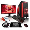 AWD-IT Ensemble PC Gamer Processeur 4 cœurs AMD A10 9700 • Écran LED 24″• Clavier et Souris Gamer • 16 Go • 1 to • Étui PC à LED • WiFi • Windows 10