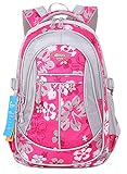 JiaYou Girl Flower Printed Primary Junior High University School Bag Bookbag Backpack