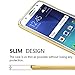 TabPow Galaxy J7 Case, Improved Mirror Reflection, Scratch-Resistant Bling Luxury Slim TPU PC Case Cover For Samsung Galaxy J7 J700 - Gold