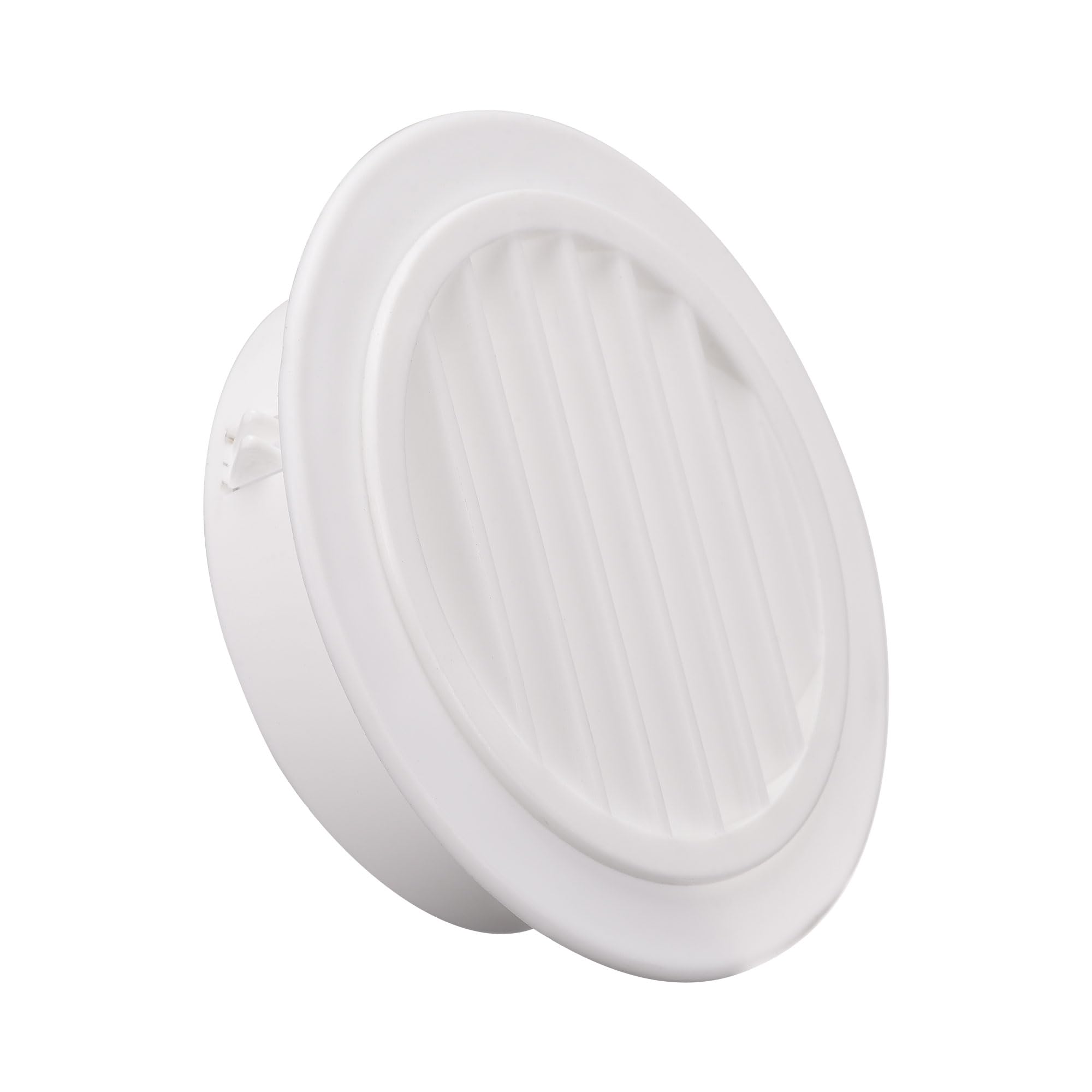 sourcing map Round Vent Cover, PP Plastic Detachable Air Vent Exhaust Louver for 4" - 4.3" Diameter Hole