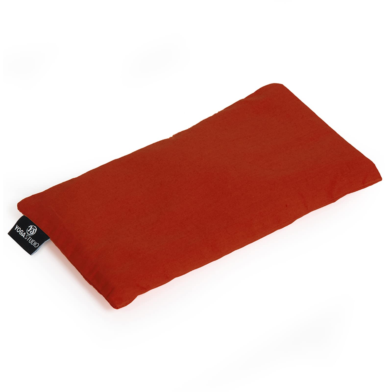 Yoga Studio Eye Pillow | 100% Organic Cotton Cover | Organic Lavender & Linseed Yoga Pillow | Stress Relief Weighted Eye Mask, Relaxation, Aromatherapy, Tired Eyes (Terracotta)