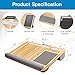 Lap Desk – Fits up to 17 inches Laptop Desk, Built in Mouse Pad & Wrist Pad for Notebook, MacBook, Tablet, Laptop Stand with Tablet, Pen & Phone Holder (Wood Grain)thumb 4