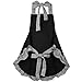 Rbenxia Women's Apron with Pockets Adjustable Bib Apron with Pockets Extra Long Ties Women Kitchen Apron for Cooking, Crafting, Gardening, Kitchen Women's Cake Apron With Pocket Black