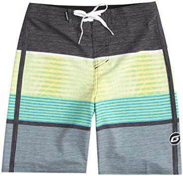 GROM Swell Boys Boardshorts, Black, Small