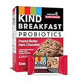 KIND Breakfast Probiotic Bars, Peanut Butter Dark