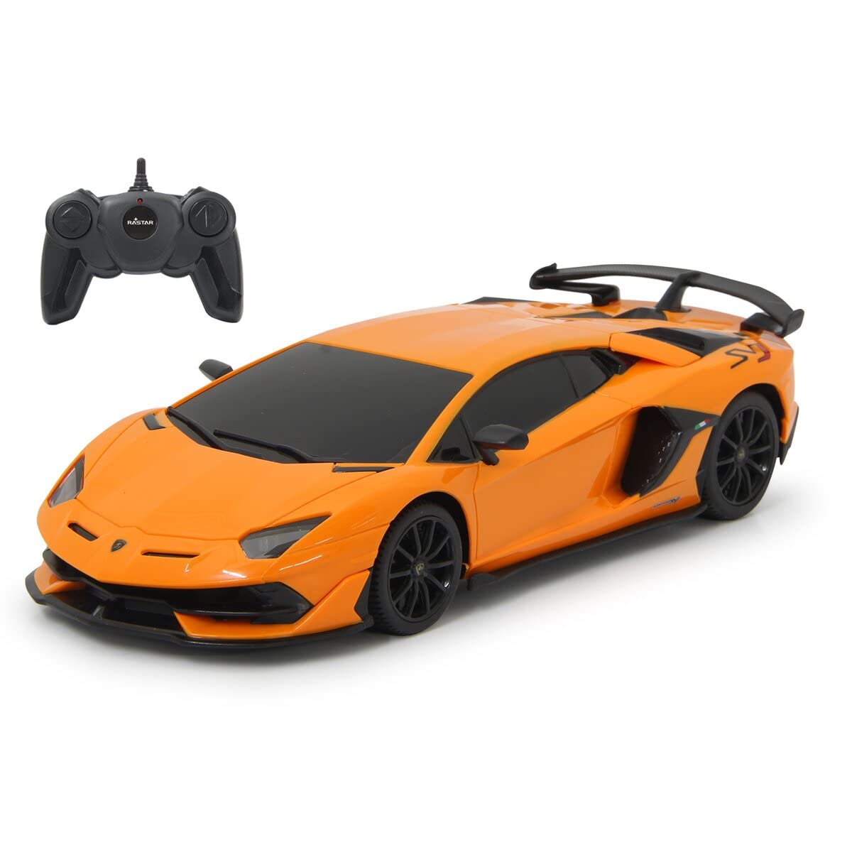 JAMARA Aventador SVJ 1:24 2.4GHz - Officially Licensed, Up to 1 Hour Driving Time at Approx. 9 km/h, Perfectly Replicated Details, Workmanship