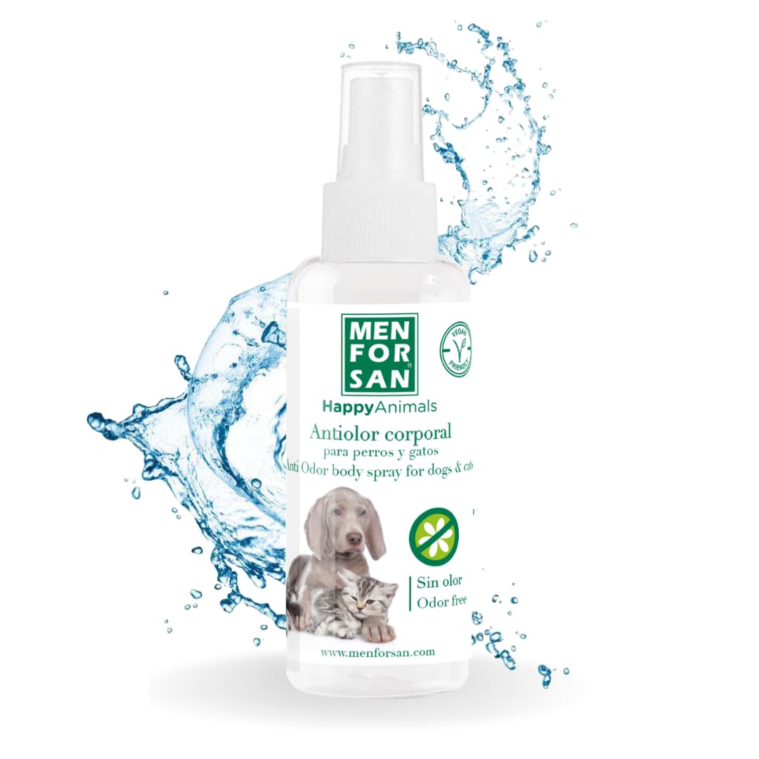 Menforsan Anti-body odor for Dogs and Cats | Eliminates Bad Odors | Vegan Product | Odorless | adapted Ph | 60ml
