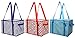 Earthwise Deluxe Collapsible Reusable Shopping Box Grocery Bag Set with Reinforced Bottom Storage Boxes Bins Cubes (Set of 3)