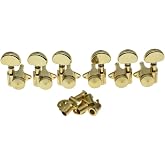Wilkinson Locking Tuners 3x3 Full Size Locking Guitar Tuners Tuning Keys Pegs Guitar Machine Heads for Les Paul or Acoustic Guitars Gold