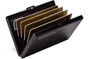EASTNIGHTS RFID Credit Card Holder Metal Wallet Slim Credit Card Case Protector Business Card Holder for Men or Women