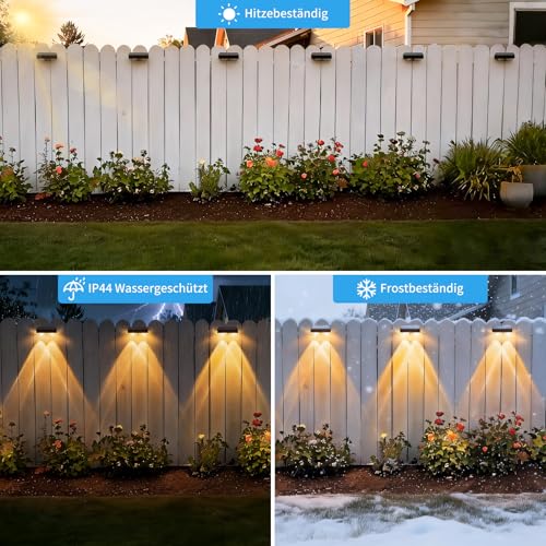 Aogled Solar Garden Lamps Outdoor 4 Pack,LED Solar Spotlight 3000K Warm Light,IP65 Waterproof,Easy Installation Without Cables,Automatic Lighting for Paths,Terrace and Garden