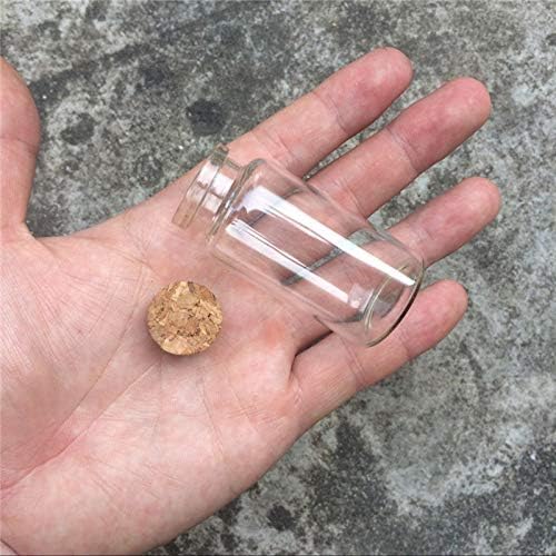 MINLIN 50pcs/lot 25ml(0.85oz) Glass Bottles with Cork 50pcs/lot for Wedding Holiday Decoration