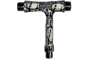 GHOST BOARDS Skateboard Tool, T Tool, Roller Skate Tool Kit, Skateboard Tool Kit,T Tool for Skateboard | All-in-One Multi-Function Portable Accessory with T-Type Allen Key & L-Type Phillips Head Wrench