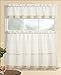 Fancy Collection 3pc Beige Decoration Kitchen/cafe Curtain Tier and Swag Set