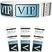 Goldistock Wristbands VIP Deluxe Metallic Blue 400 Count - ¾” Arm Bands - Paper-Like Party Armbands - Wrist Bands = Upgrading Your Event