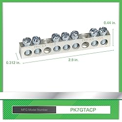 Square D - PK7GTACP 7 Terminal Ground Bar Kit