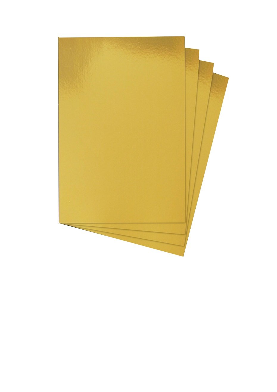 House of Card & Paper A4 240 gsm Foil Card - Gold (Pack of 30 Sheets)