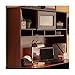 Bush Furniture Cabot Desk Hutch, Attachment with Shelves and Cabinet for Home Office, 60W, Harvest Cherry